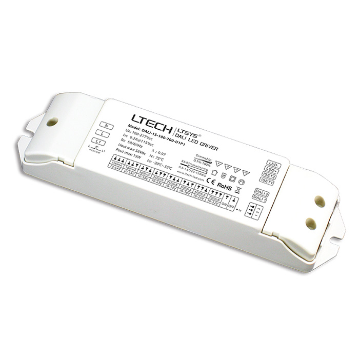 DALI-15-100-700-U1P1 15W 100-700mA (100-277Vac)